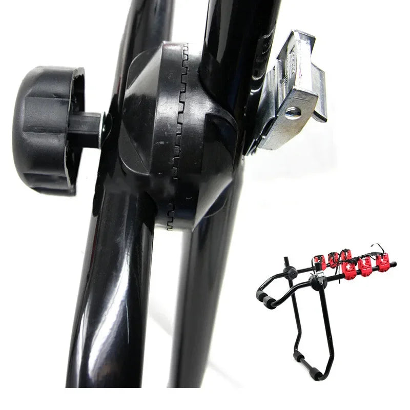3-Bicycle Sturdy Arm Trunk Mount Bike Carrier Rack Hatchback Rear Holder for AUTO SUV & Car /Roof Rack