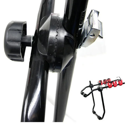 3-Bicycle Sturdy Arm Trunk Mount Bike Carrier Rack Hatchback Rear Holder for AUTO SUV & Car /Roof Rack