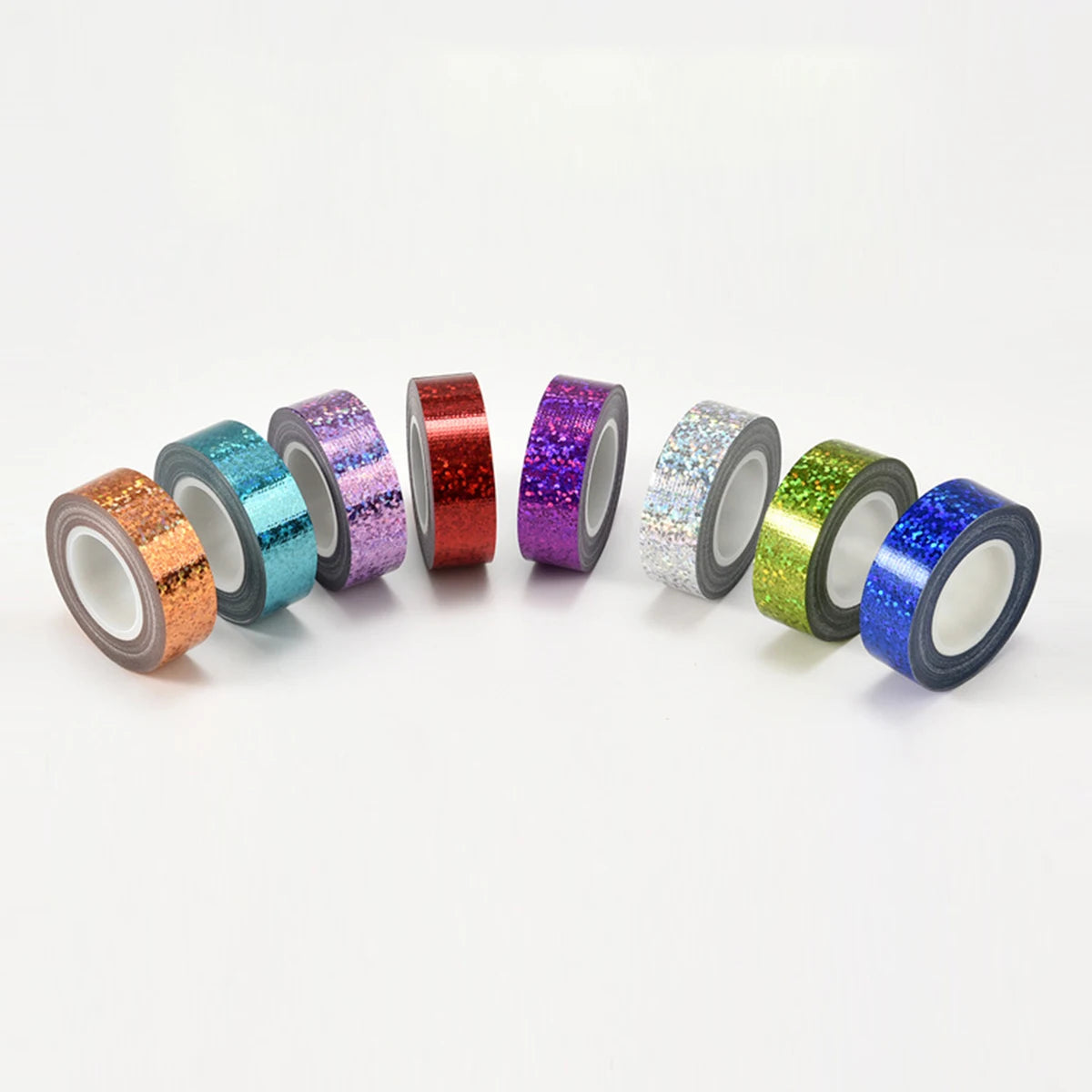 Shiny Laser Masking Washi Tape Decorative Firm Adhesive Tape DIY Scrapbooking Colorful Sticker Label Stationery