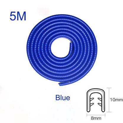 Car Door Edge Scratch Protector with Steel Disc Bumper Trim Edge Scratch Protector Strip Sealing Guard Styling Protector Decor