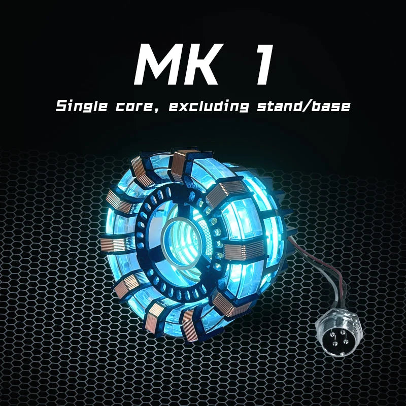 New Sale: Man Mk1 and Mk2 Arc Reactors Tony Stark's Heart of Mark Armor Avengers Figures with LED Lights 1:1 Chest Lamp Toy EDC
