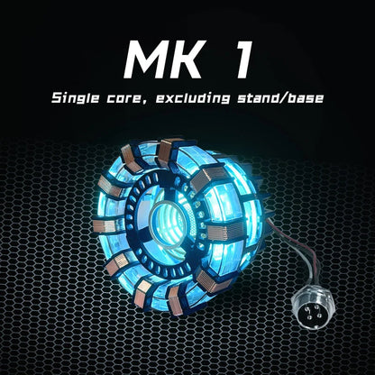 New Sale: Man Mk1 and Mk2 Arc Reactors Tony Stark's Heart of Mark Armor Avengers Figures with LED Lights 1:1 Chest Lamp Toy EDC