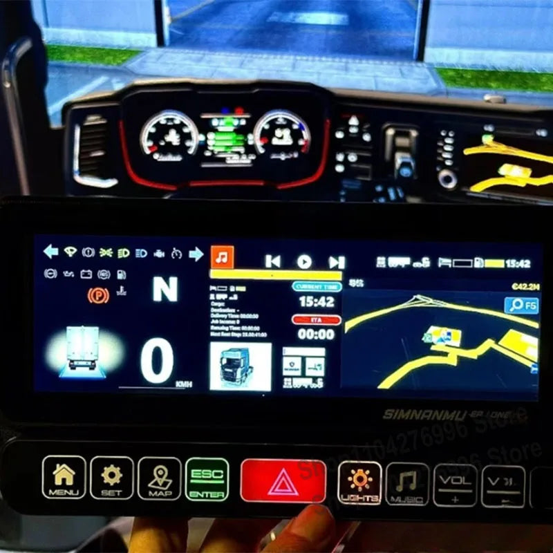 Sim Racing Dashboard PC 8.3Inch 9RGB Ouka Navigation Projection Simulator for Logtiech G29 Thrustmaster SIMAGIC MOZA FANATEC