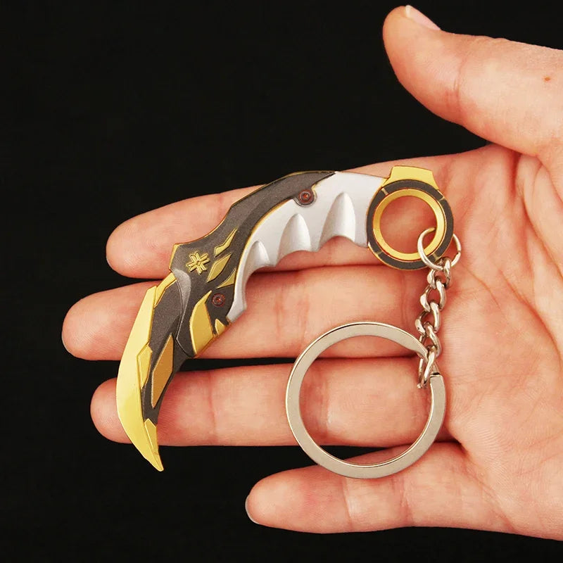 Valorant Melee Reaver 2.0 Karambit Knife Metal M4 Game Peripheral Samurai Sword Alloy Model Keychain Pendant Gifts Toys