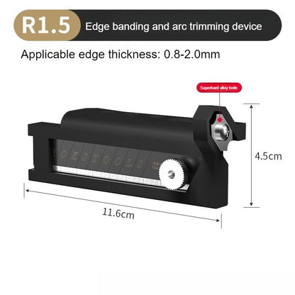 Woodworking Blade Edge Corner Planer Edge Banding Arc Trimming Planer Wood Deburring Tool Chamfering Fillet Scraper Board