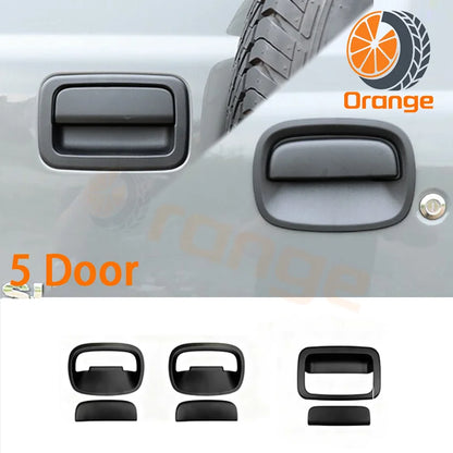 Carbon Fiber ABS Door Handle Decor Cover For Suzuki Jimny JB64 JB74 2018-2026, Side & Rear Tail Gate Exterior Accessories