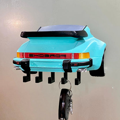 930 Turbo Classic 911 GT3 RS Mini Race Car Keyring hook Hanging Automobile Culture Home Wall Art Decor Car Model Ornament Gift