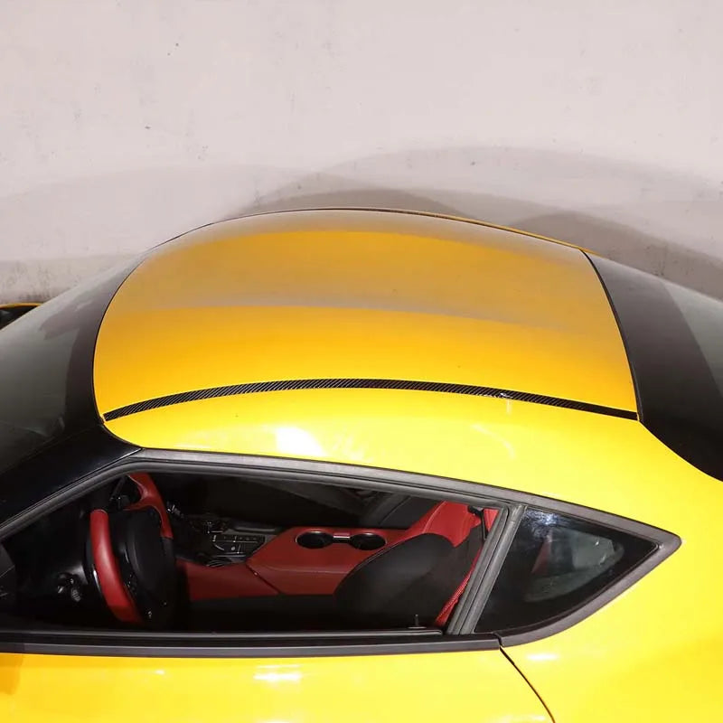 For Toyota Supra MK5 A90 2019-2025 Soft Carbon Fiber Car Roof Door Edge Trim Molding Strip Sticker Car Accessories