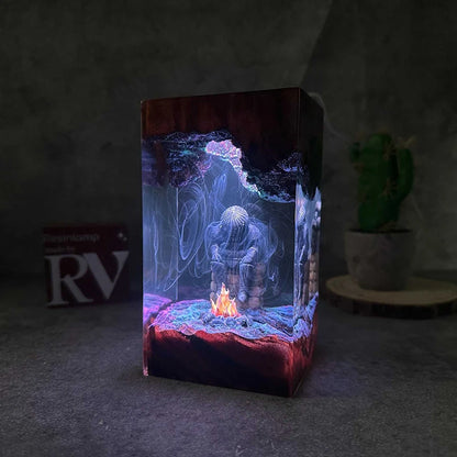 Resin Lamp Game Figure Night Light Customized DARK SOULS Creative Artistic Desktop Home Decor USB Charge