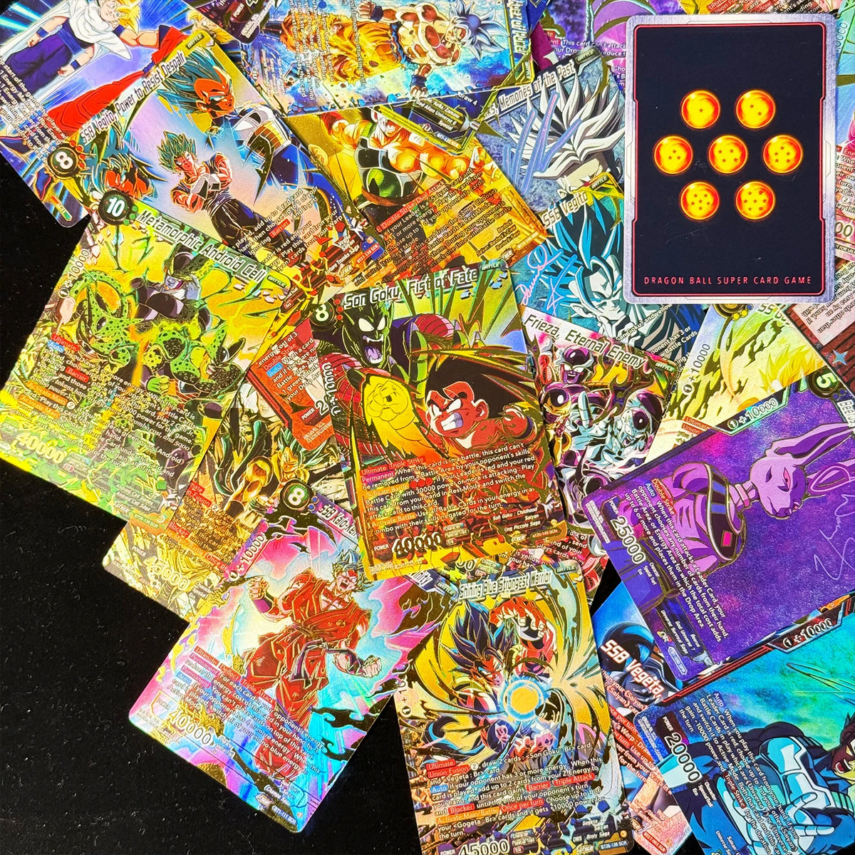Dragon Ball Super Masters Secret Special God Rare Gogeta Goku Frieza Vegeta Gohan Proxy Collection Foil Texture Anime Game Cards