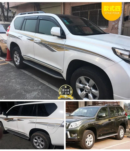 Car Sticker FOR  FOR Toyota Land Cruiser Prado 2010-2019 Fashion Sports Decoration Custom Vinyl Decal