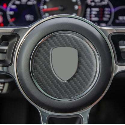 High Performance Carbon Fiber Steering Wheel Cover Designed Specifically for Porsche For Panamera For Cayenne For Macan Models