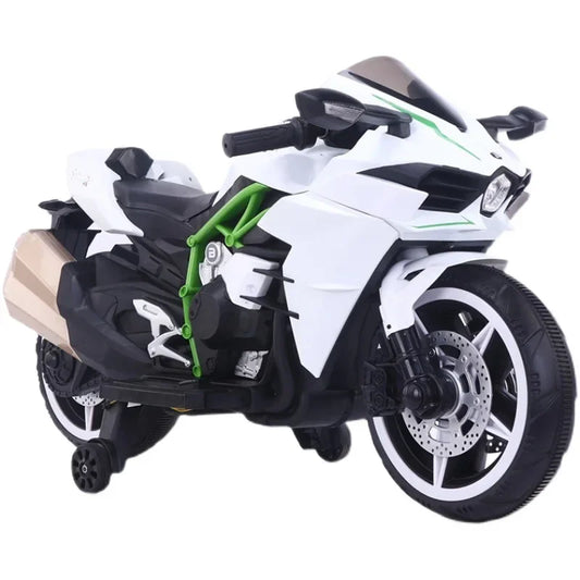 12V 12Mile/h Double Drive 3-12 Year Old Children, Boys And Girls, Charging Two Wheeled Toy Electric Motorcycle By True Key Start