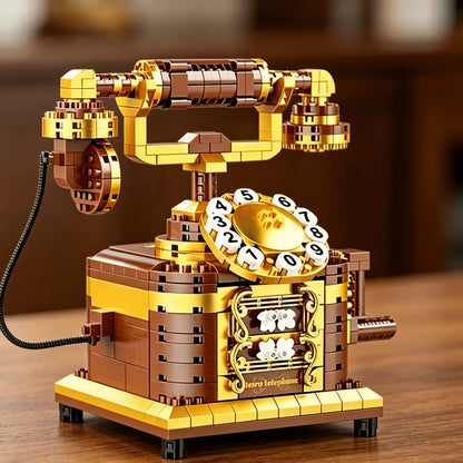 Telephone Building Block Model, Mixed Colors, High-Quality Durable ABS Material, DIY Creative Collection Building Block Set—Exce