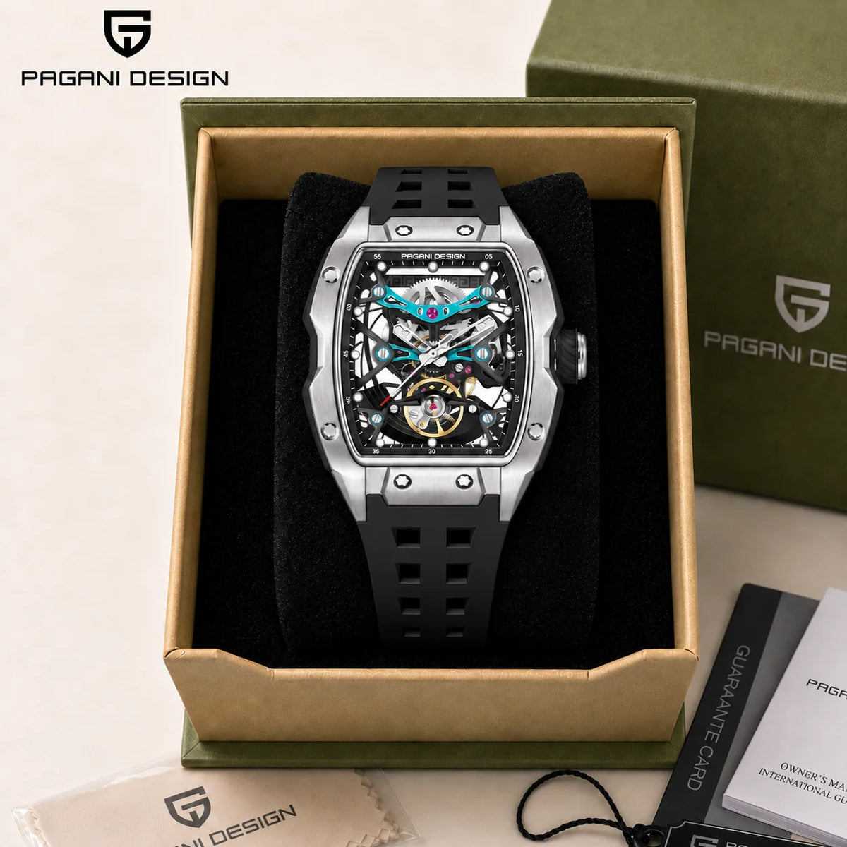 PAGANI Design 2026 New Men Automatic Mechanical Watch Miyota 8215 Sapphire Crystal 40mm Stainless Steel Waterproof
