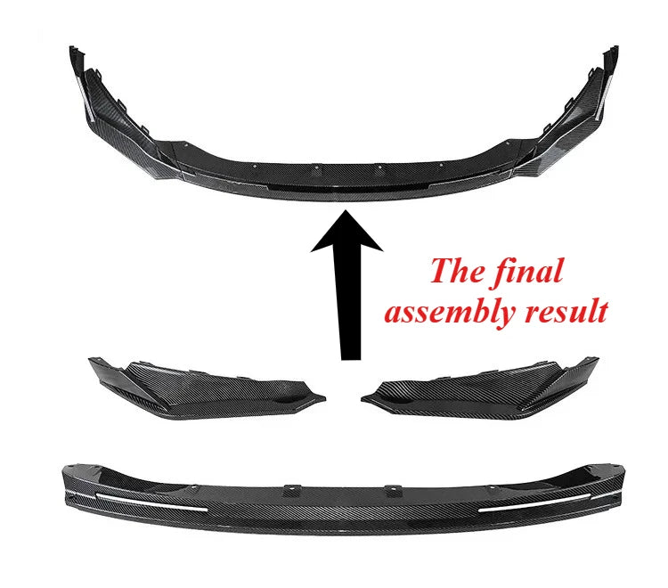 Front Bumper Lip For BMW M3 M4 G80 G82 2021 2022 2023 2024 Front Shove Splitter Guard Blade Upgrade Body Kits Auto Parts Tuning