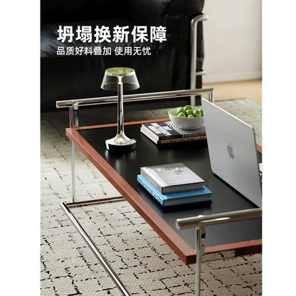 Rio Bauhaus coffee table living room home medieval minimalist designer retro paint-free stainless steel tea table desk
