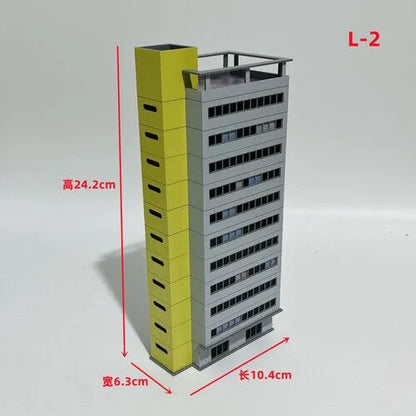 1/350/150 Diorama Outland City Modern Commercial Building Model Street Office Home Scene Model Toys