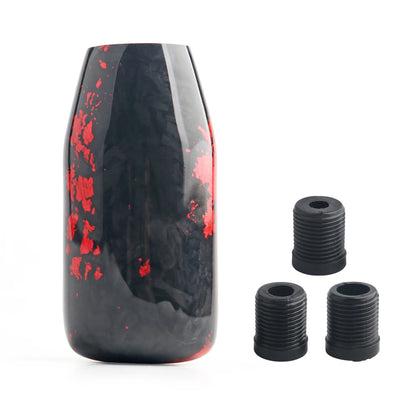 Racing Universal Forged Fiber Gear Shift Knob Cylindrical And Spherical Shift Knob For Most Car Decorations Accessories