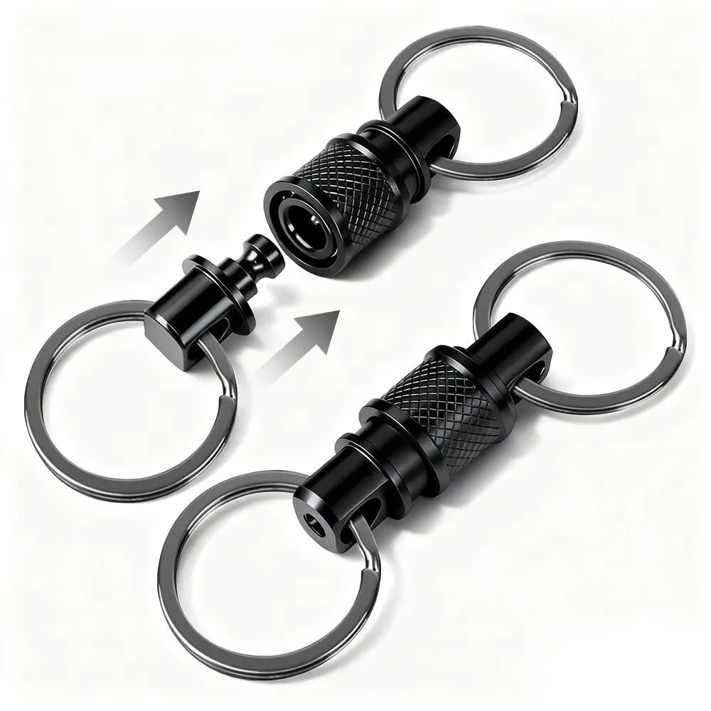 Quick Release Pull Apart Key Rings Detachable Retractable Key Chain for Men And Women Handy Accessory