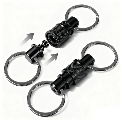 Quick Release Pull Apart Key Rings Detachable Retractable Key Chain for Men And Women Handy Accessory