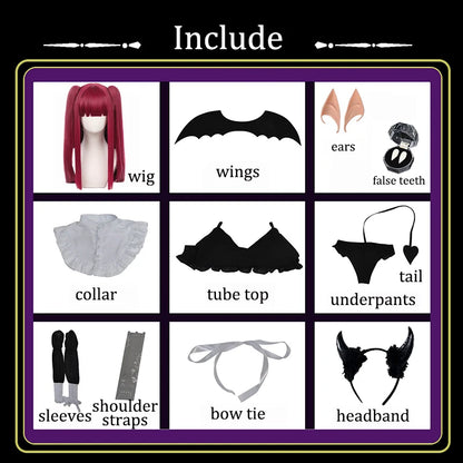Kitagawa Marin Cosplay My Dress Up Darling Cosplay Costume Headwear Ears Wings Tail Sexy Bikini Women Dress Wig Party Outfit