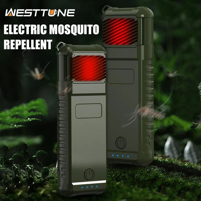 WESTTUNE Multi-function Mosquito Repellent & Lamp Portable Mosquito Lamp Killer with Rechargeable 5000mAh Battery for Camping