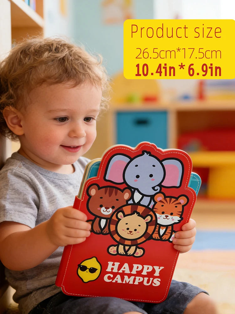 Baby Campus Quiet Book Montessori Sticker Cloth Book Early Educational Toy for Toddlers Gift Ramadan Eid Easter