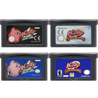USA/EUR 32-Bit Video Game GBA Kirby Game Cartridge Console Card Amazing Mirror Nightmare in Dream Land for GBA NDS