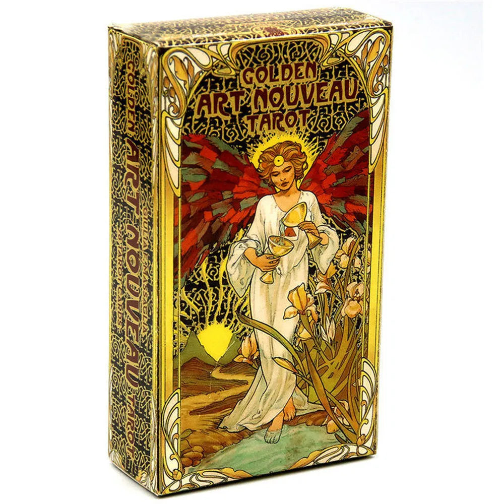 HOT 400 Style Tarot Cards Oracle Golden Art Nouveau The Green Witch Universal Celtic Thelema Steampunk Tarot Board Deck Games