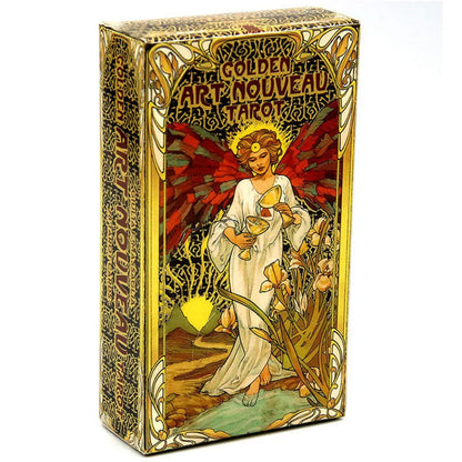 HOT 400 Style Tarot Cards Oracle Golden Art Nouveau The Green Witch Universal Celtic Thelema Steampunk Tarot Board Deck Games