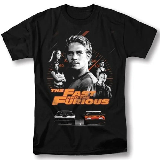 Fast and Furious Shirt 90s Movie Poster Classic Vintage Graphic Design Men T-Shirt Prue Cotton Tees Streetwear Oversize Top