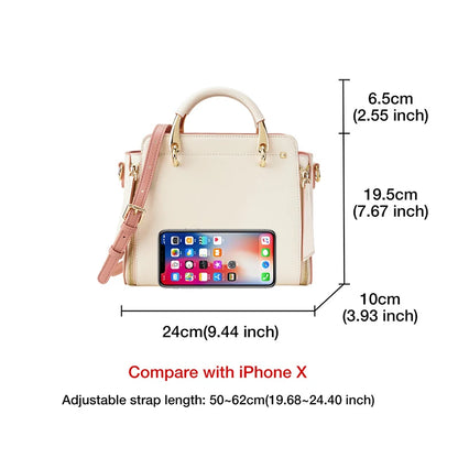 FOXER Split Leather Women's Shoulder Bag Elegant Handbag 2026 New Female Large Tote Bag Luxury Design Crossbody Purse