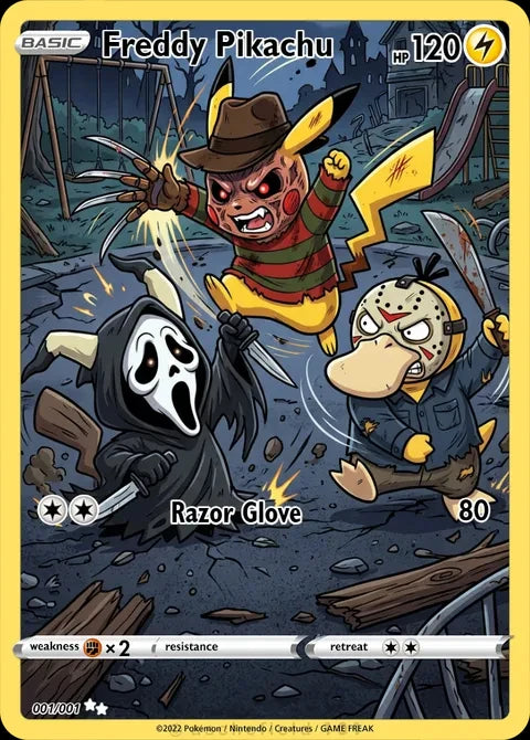 DIY Self Control Pika Joker Collect Signature Trading  Card Anime Cartoon Gift