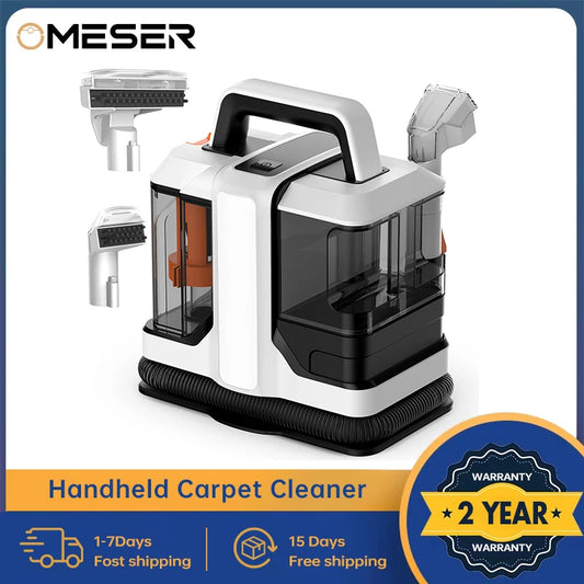 OMESER W05 Handheld Carpet Cleaner 750W 15Kpa Corded Spot Clean Machine Wet Fabric Carpet Sofa Cleaning Pet Portable Car