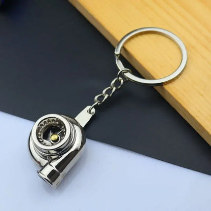Metal Mini Car Auto Creative Wheel Keychain Parts Auto Enthusiast  Accessories KeyKeyring Ring Chain for Men Woman Lover Gift