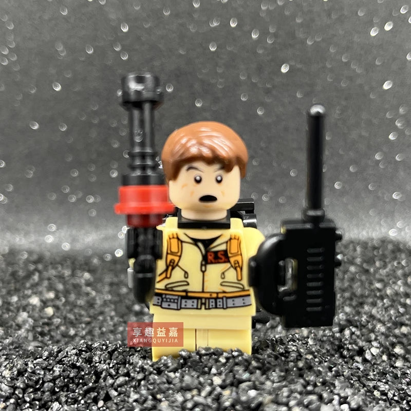 MOC Ghostbusters Raymond Stantz Peter Venkman Model Building Blocks Enlighten Figure Toys For Children Christmas Gifts