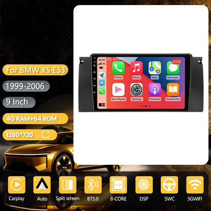 Android 16 Carplay Auto 2K Screen Car Radio Multimedia Player For BMW M5 E39 1995-2006 E53 X5 M5 2din Autoradio Stereo Head Unit