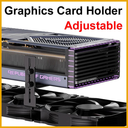 NEW 2026 Graphics Card Holder Adjustable Jack GPU Video Card Bracket Prevent Sagging for ITX/ATX Desktop PC Case Accessory