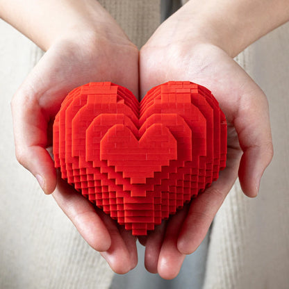 Creative Micro Diamond Love Building Blocks Valentine's Day Gift Girls Birthday Gift Confession Artifact Couple Gift Ornaments