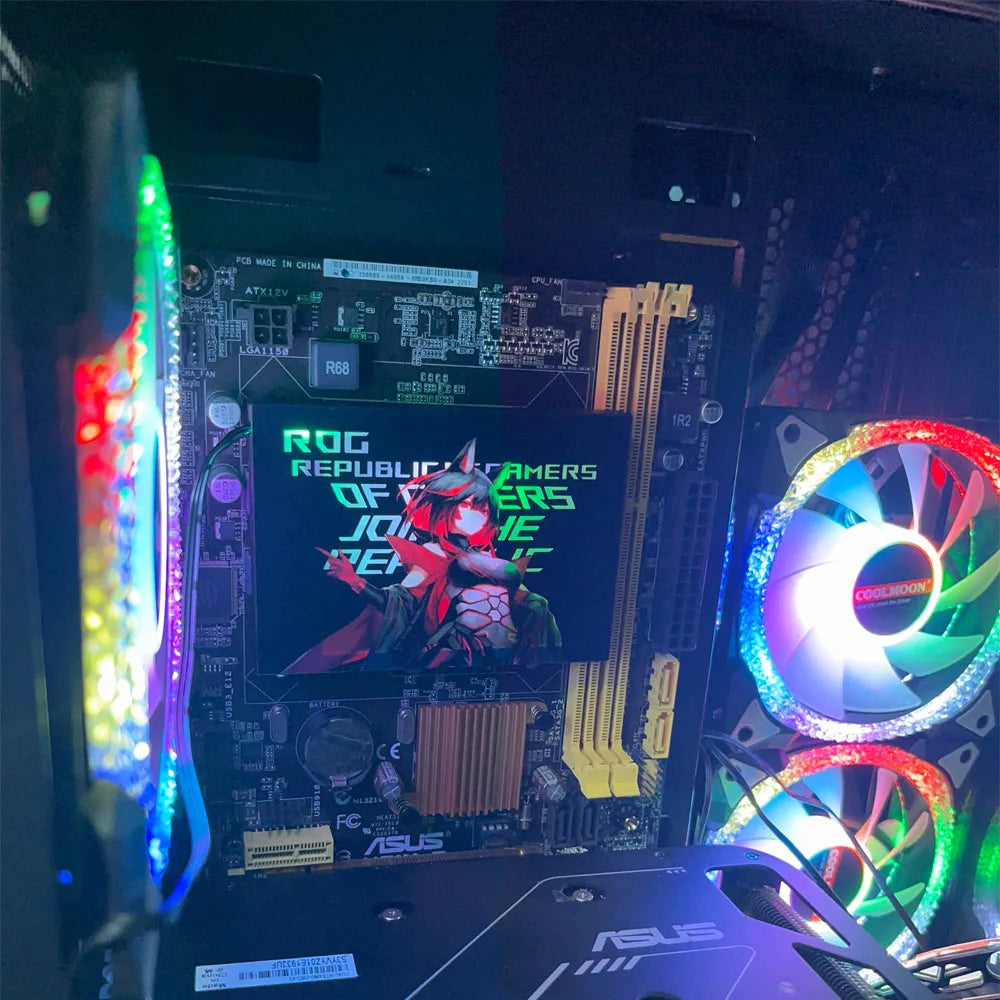 MOD PC Case/GPU/SSD ARGB Lighting Panels 5V 3pin AURA SYNC,ROG Gaming Cabinet Decoration Plate