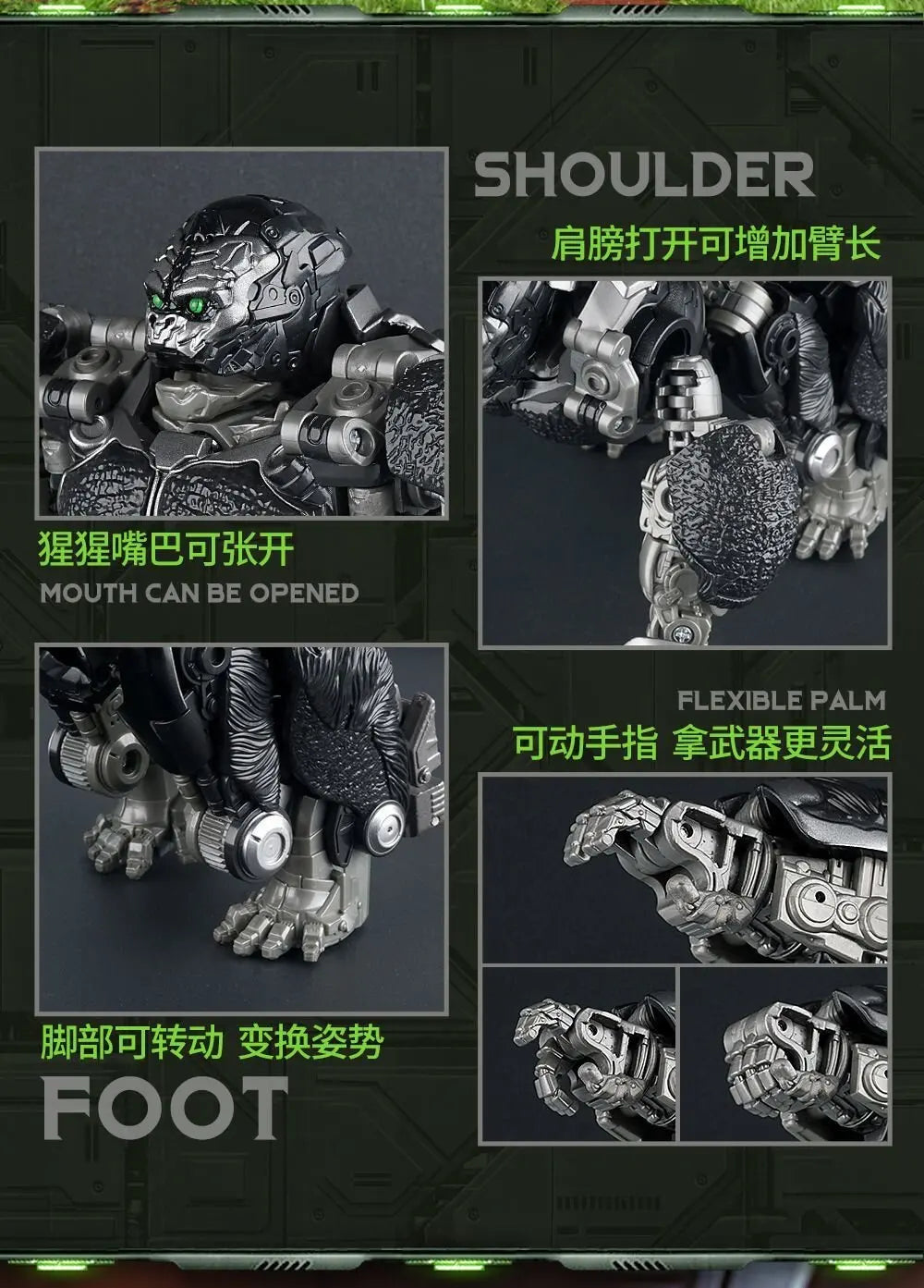 Beast Wars Transformation JK05 Optimus Primal Action Figure Toy Collectible for Kids And Adults