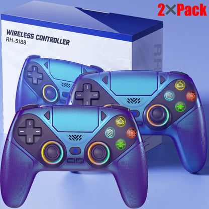 Controller For Playstation 5 PS5/PS5 Pro/Slim/PC Gamepads W/Hall Effect RGB Wireless Game Control Joystick Marco/Turbo Program