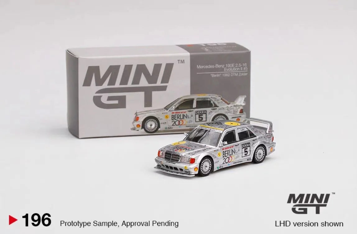 1:64 190E 2.5-16 Evolution II #3 #187 #196 #197 alloy die-cast simulation car model, adult ornaments,boys' toys,children's gifts