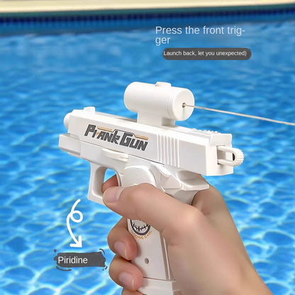 Funny Double-Sided Reverse Water Gun - Summer Prank Toy,Mini Tactical Water Sprayer for Kids & Adults, Pool Beach Water Fight