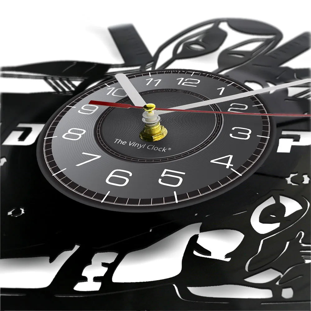 Anti-hero Deadpool Inspired Wall Clock For Living Room Home Theater Cinema Decor Retro Album Artwork Vinyl LP Record Wall Clock