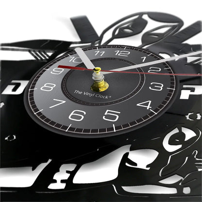Anti-hero Deadpool Inspired Wall Clock For Living Room Home Theater Cinema Decor Retro Album Artwork Vinyl LP Record Wall Clock