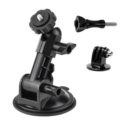 Suction Cup Mount 360 Rotation Camera Car Holder 1/4 Screw for Go Pro DJI Action 6 4 5 Pro NANO Insta 360 X6 X5 X4 Phone Hold