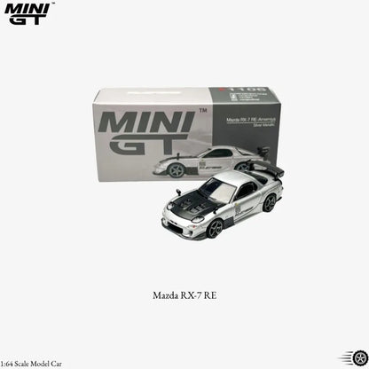 MINI GT series 1/64 Mazda RX7 RE Amemiya 2025D1GP, #1192 Countach, BMW M5，metal cast model car, boys' gift, collection piece.
