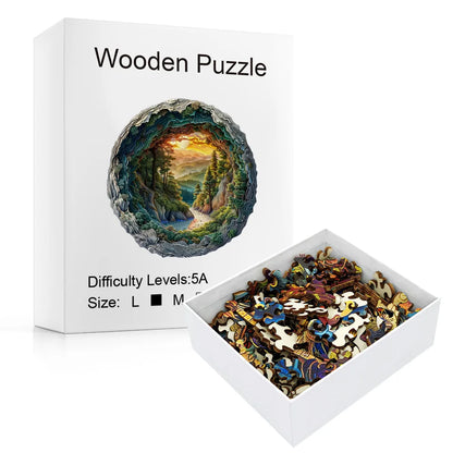 A Unique Animal Shaped Forest Cave Design 3D Wooden Puzzle - Adult Puzzle Toy - Stress Relieving Gift - Irregular Plywood Wooden